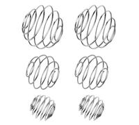 RAFIYU 6 Pièces Mélangeur Biberon en Acier Inoxydable, Boule de Secousse Métal pour Mélanger Les Boissons en Poudre (3 Tailles)