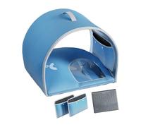 rafraîchissante pour chat - Tente d'abri pliable pour animaux de compagnie, doublure en tissu glacé respirant, chambre de refroidissement résistante aux intempéries, design pliable spacieux | Ma