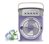Rafraîchisseur à brume portable, systèmes de refroidissement personnels pour le refroidissement | Réservoir d'eau de 0,6 l à 3 niveaux de vent Refroidisseur d'été pour yoga, jardin, voyage et