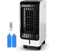 Rafraîchisseur d’Air 6L 4 en 1 COSTWAY-Climatiseur Mobile,Ventilateur 75W-Télécommande-Minuterie 8H-3 Vitesse-32x25x57 cm-Ecran LCD