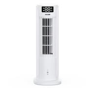 Rafraîchisseur d'Air 4 en 1 avec Réservoir d'Eau, Climatiseur Mobile avec 2 Modes, 6 Vitesses de Ventilation, Oscillation 90°, Minuterie 12H, Télécommande, Silencieux pour la Maison