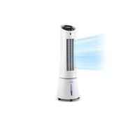 Klarstein Rafraîchisseur d'air connecté Skycraper Ice Smart – Ventilateur, purif. & humidif. – Blanc