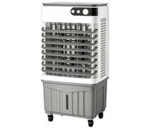 Rafraîchisseur d'Air Évaporatif 30L, Remplissage Supérieur, 3 Vitesses, Minuterie 12h, Climatisation 4 Blocs Réfrigérants