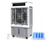 Rafraîchisseur d'Air Évaporatif Portable, 2,825 CFM, Réservoir d'Eau 30 L, 3 Vitesses, Télécommande, Pour Pièce, Garage et Patio