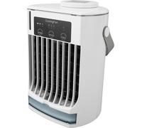 Rafraîchisseur d'air Humidificateur 3 vitesses 500ml Portable USB Desktop Spray Cooling Fan with Handle for Room Office Camping White