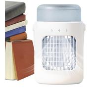 Rafraîchisseur d'Air Personnel - Rafraîchisseur d'Air Évaporatif Portable - Ventilateur Humidificateur Rechargeable avec Réservoir 0.6L pour Bureau Chambre Tente Pique-nique Maison