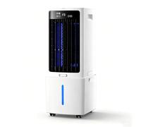 Rafraîchisseur D'air Portable 12L, 3 Vitesses De Vent, Minuterie 12H, Portée D'air De 6,8m, Télécommande, Ventilateur De Refroidissement Mobile Pour Maison, Bureau Et Chambre