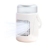 Rafraîchisseur d'air portable pour chambre - Refroidisseur portable, climatiseur personnel | Refroidisseur d'espace rechargeable à 3 vitesses avec poignée, ventilateur compact éclairé pour chambre à