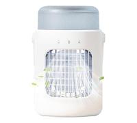 Rafraîchisseur d'air,Rafraîchisseur d'Air Évaporatif Portable | Ventilateur Rafraîchissant Silencieux 3 Vitesses Ajustable avec Réservoir d'Eau de 600 ml pour Usage Intérieur et Extérieur