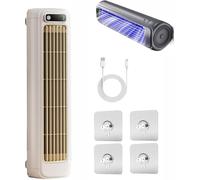 Rafraichisseur D'Air Silencieux, 3 Vitesses Et Silencieux,Mini air conditioner,Mini Air conditioner Et Rechargeable,Batterie Longue DuréE,Climatiseur Portable, Refroidissement Efficace (blanc)
