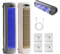 Rafraichisseur D'Air Silencieux, 3 Vitesses Et Silencieux,Mini air conditioner,Mini Air conditioner Et Rechargeable,Batterie Longue DuréE,Climatiseur Portable, Refroidissement Efficace (2PC)