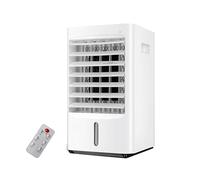 Rafraichisseur D'air Silencieux Chambre avec Minuterie Alimentation en Air à 180° Ventilateur Climatiseur Portable avec Réservoir D'eau 3 Vitesses