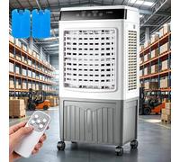 Rafraîchisseur d'Air Silencieux Climatiseur Mobile sans Évacuation 40L Refroidissement Auto-Oscillation 120° Humidificateur Minuterie 7.5H 2 Pain de Glace Ventilateur Refroidisseur d'Air pour Maison