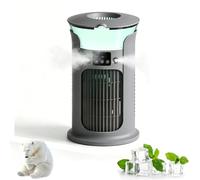 Rafraîchisseur D'Air Silencieux Évaporatif, Refroidissement par Brume Froide, 3 Vitesses de Ventilation, Réservoir D'Eau de 880ml, Sans Tuyau D'Échappement, Pour Chambre, Bureau, Camping (Vert)