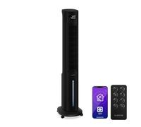 KLARSTEIN Rafraichisseur d’Air, Refroidisseur d’Air Évaporatif, 5L, Télécommande, Application, Mobile, Ventilateur Climatiseur Chambre 30m², Black