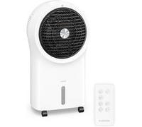 KLARSTEIN Rafraichisseur d’Air, Refroidisseur d’Air Portable 6L, Télécommande, Minuterie, Roulettes, Ventilateur Climatiseur pour Chambre 30m², White