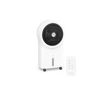 KLARSTEIN Rafraichisseur d’Air, Refroidisseur d’Air Portable 6L, Télécommande, Minuterie, Roulettes, Ventilateur Climatiseur pour Chambre 30m², White