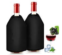 Rafraichisseur de Bouteille De Vin, 2 Pièces Refroidisseur Bouteille, Réutilisable pour Vin Et Champagne, Wine Bottle Coolers Portable Housse Isotherme Rapide pour Pique Nique Fête Cuisine Et Bar
