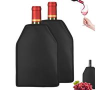 Rafraichisseur de Bouteille de Vin, 2pcs Sac Isotherme Bouteille, Sac Bouteille Vin Rafraichisseur, Refroidisseur Bouteille pour Conserver Frais et Température de Champagne, Bière, Mousseux