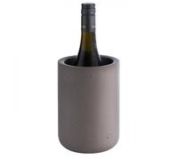 APS Element Refroidisseur de Bouteilles en béton - avec Dessous protégeant Les Meubles - pour Bouteilles de 0,7-1,5 Litre - Ø 12/10 cm, Hauteur 19 cm, Gris