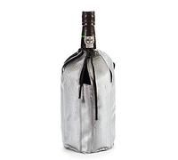 Rafraîchisseur de bouteille en gel avec cordon et fermeture Velcro - Gris - Réutilisable - 36