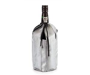 Rafraîchisseur de bouteille en gel avec cordon et fermeture Velcro - Gris - Réutilisable - 36