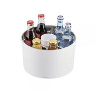 Rafraîchisseur de bouteilles conférence argent et blanc