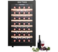 Rafraîchisseur de vin avec capteur tactile, température réglable pour une conservation efficace des boissons, convient pour le stockage de la bière et du saké