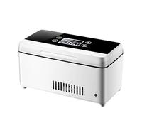 Rafraîchisseur d'insuline portable, mini boîte de refroidissement rechargeable par USB avec poignée, température réglable, système d'alarme, mini glacière, pour voyage, avion, voiture, maison