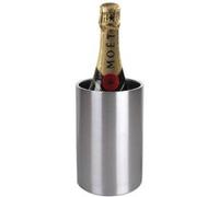Olympia Rafraîchisseur à vin et champagne en acier inoxydable brossé, 200 (H) x 120 (Dia) mm, isolation à double paroi, restaurant, café, bistro, usage commercial ou domestique, C386