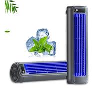 Rafraichisseur, Rafraichisseur D’air Puissant Rechargeable, Mini Climatiseur Portable, Trois Vitesses De Vent Silencieuses, Le Refroidissement Instantané Vous Garde Au Frais (1PC-BLUE)