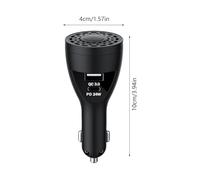 Rafraîchisseurs d'Air Automobile - Parfums pour Voiture Chargeur USB C pour Téléphone - Eliminateur D'Odeurs 2 Ports USB Pour Smartphones Et Grands Véhicules De Voyage