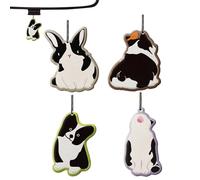 Rafraîchisseurs d'Air pour Voiture - 4 Pièces de Charme Automobile - Forme Animale Comprimé de Parfum pour Voiture Longue Durée | Pour Maison Armoire Casier Salle De Bain Chambre Décor