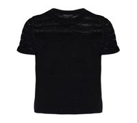 Rag & Bone - Britt Short-Sleeve Sweater - Femme - Tops - Noir - Taille: 42 FR