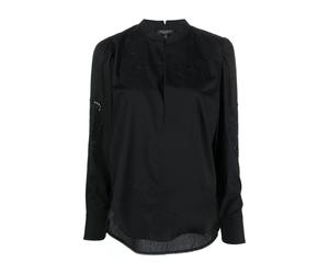 Rag & Bone - Chemisier Décontracté en Coton Noir - Femme - Blouses et Chemises - Noir - Taille: 38 FR