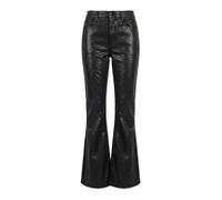 Rag & Bone - Dahlia Flexi Flared Coated-Denim Pantalons - Femme - Jeans - Noir - Taille: W29