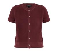 Rag & Bone - Dina Short-Sleeve Cardigan - Femme - Pulls - Rouge - Taille: 36 FR