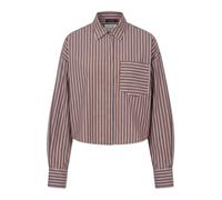 Rag & Bone - Marin Cropped Striped Shirt - Femme - Blouses et Chemises - Brun - Taille: 36 FR