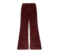 Rag & Bone - Pantalon en velours côtelé à jambes évasées - Femme - Pantalons - Rouge - Taille: W26