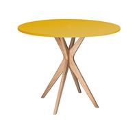 Ragaba Jubi Table à Manger Ronde 70cm Jaune Genët