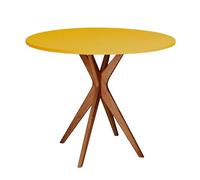 Ragaba Jubi Table à Manger Ronde 80cm Chêne Jaune Genët