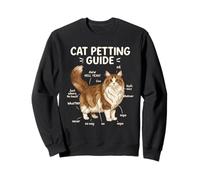 Ragamuffin Cat Petting Guide Funny Cat Lover (en Anglais) Sweatshirt