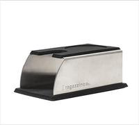 ragazzino The Barista Company Station pour Barista | Station de Tamper pour Machine à café Espresso à Porte-Filtre | Station de Pression en Acier Inoxydable brossé et sous-Tapis en Silicone