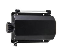 RAGBUSCLE Réservoir Liquide Refroidissement, Vase d'Expansion Aluminium 1L ou 2L Avec Couvercle Compatible Avec les Véhicules Ayant une Interface d'Adaptateur de 12 mm (Noir(2L), 2L)