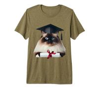 Ragdoll Casquette de cérémonie de Remise de diplôme Motif Chat T-Shirt Haut de Gamme