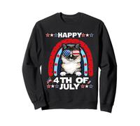 Ragdoll Cat Happy 4th of July Patriotic American Cats Lover Sweatshirt
