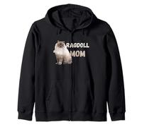 Ragdoll Cat Mom Funny Cat Owner Lover Valentine Sweat à Capuche