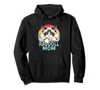 Ragdoll Cat Mom, rétro, Vintage, drôle, J'aime Mon Chat Ragdoll Sweat à Capuche