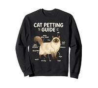 Ragdoll Cat Petting Guide Funny Cat Lover (en Anglais) Sweatshirt