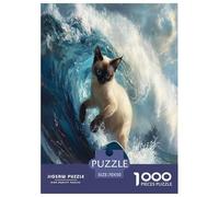 Ragdoll Chat Puzzle 1000 Pieces Cadeau Unique Jeu Éduchatif Défi Jouet À De Qualité Supérieure Peinture Art pour Adultes Et Enfants À Partir De 12 Ans 70x50cm/1000pcs